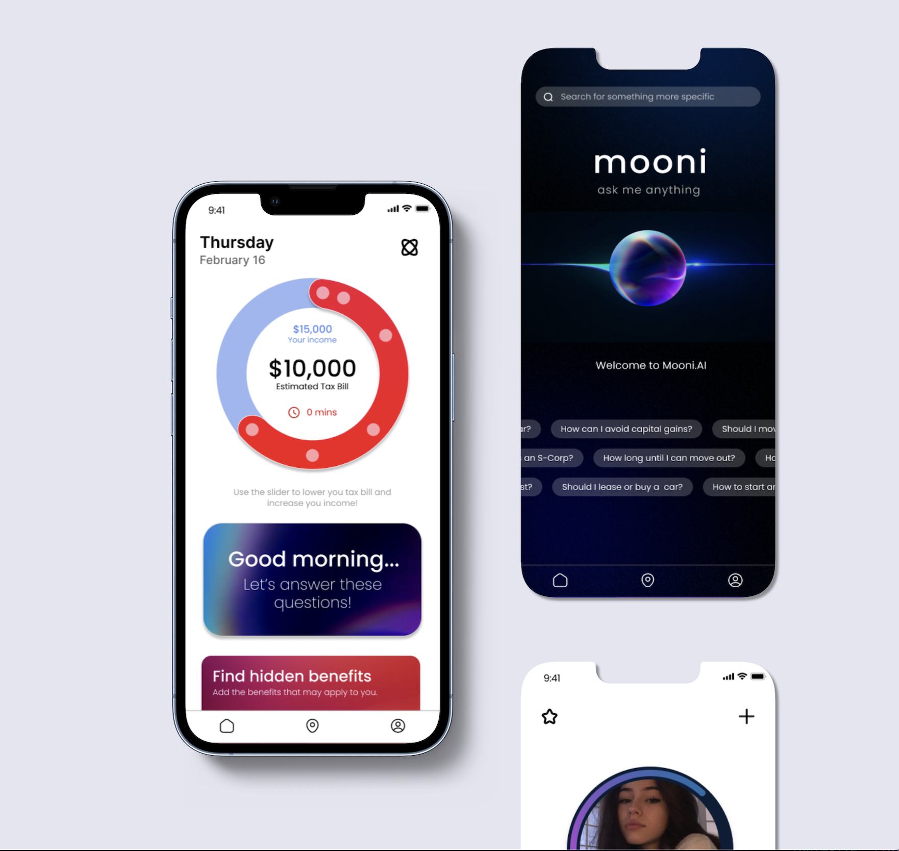 mooni.ai uiux mockup